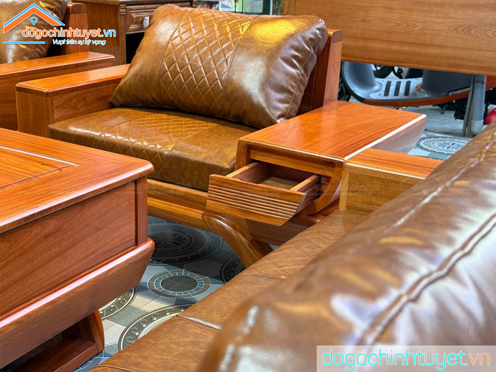 Ngăn Kéo Vát Sofa Gõ Đỏ